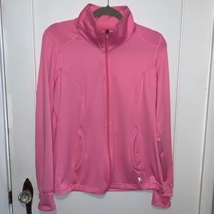 Danskin Dryfit Zip-up Athletic Jacket Neon Pink